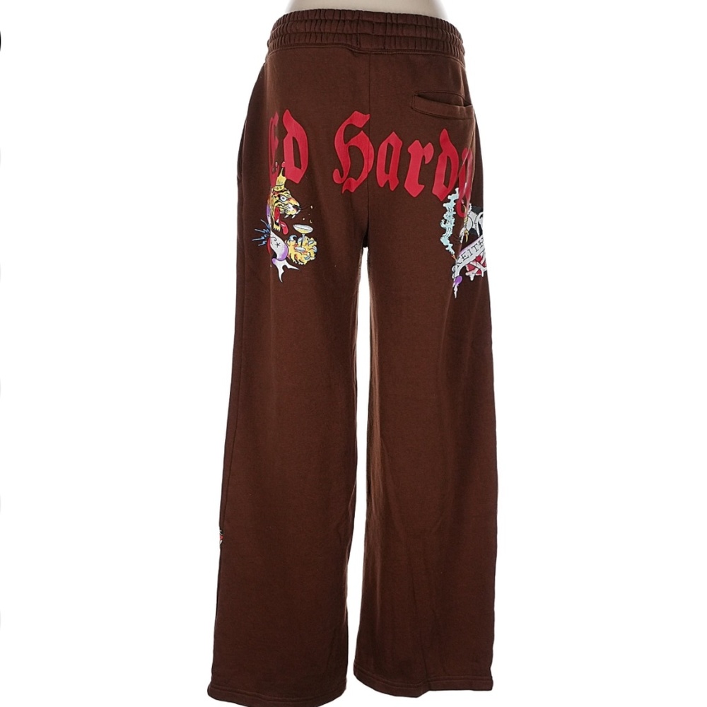 ❤️‍🔥ED HARDY - Graphic print brown boho pants- Excellent Condition!❤️‍🔥
